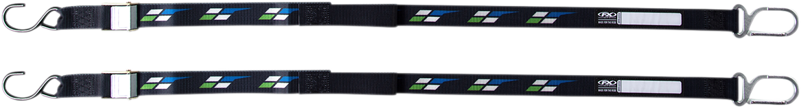 FACTORY EFFEX 22-45180 Tie-Downs - Black - Kawasaki | Off-Road
