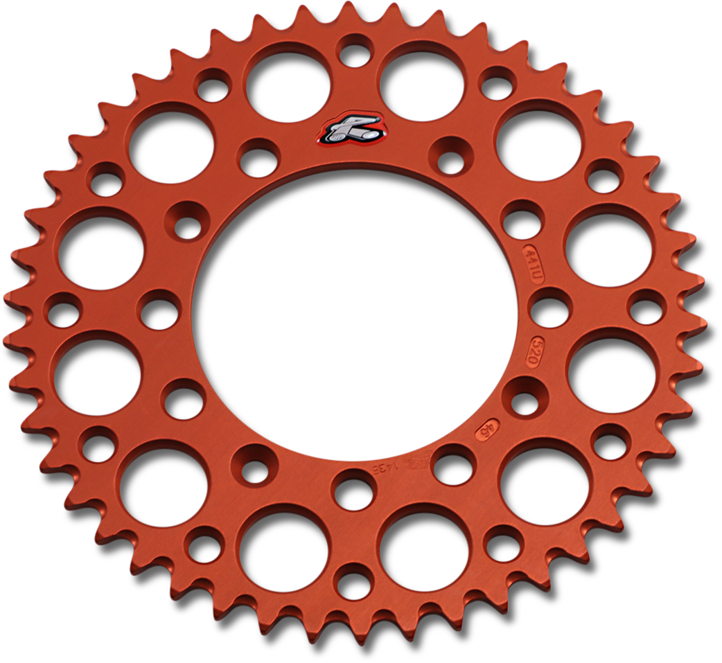 RENTHAL Rear Sprocket - Orange - 46 Tooth 441U-520-46GPOR - Cycle City Outdoors