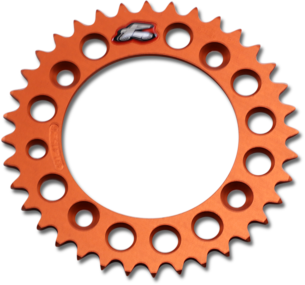 RENTHAL Rear Sprocket - Orange - 36 Tooth 491--415-36P-OR - Cycle City Outdoors