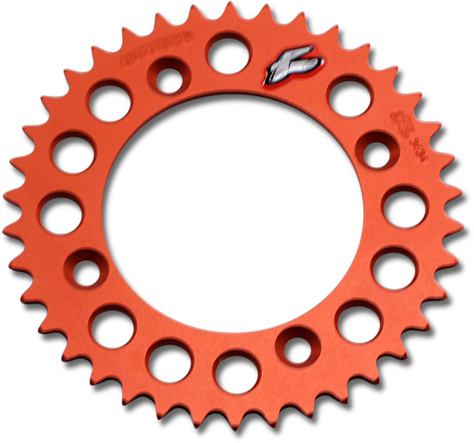 RENTHAL Rear Sprocket - Orange - 38 Tooth 491--415-38P-OR - Cycle City Outdoors
