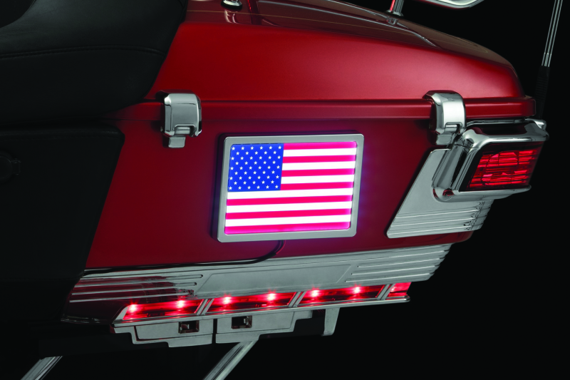 Kuryakyn Freedom Flag LED 4in X 6in Chrome - Cycle City Outdoors