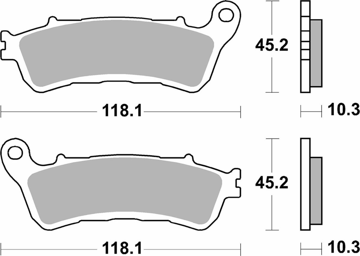 SBS LS Series Sintered Rear Brake Pads - 953LS (Honda Gold Wing 2018–2024)