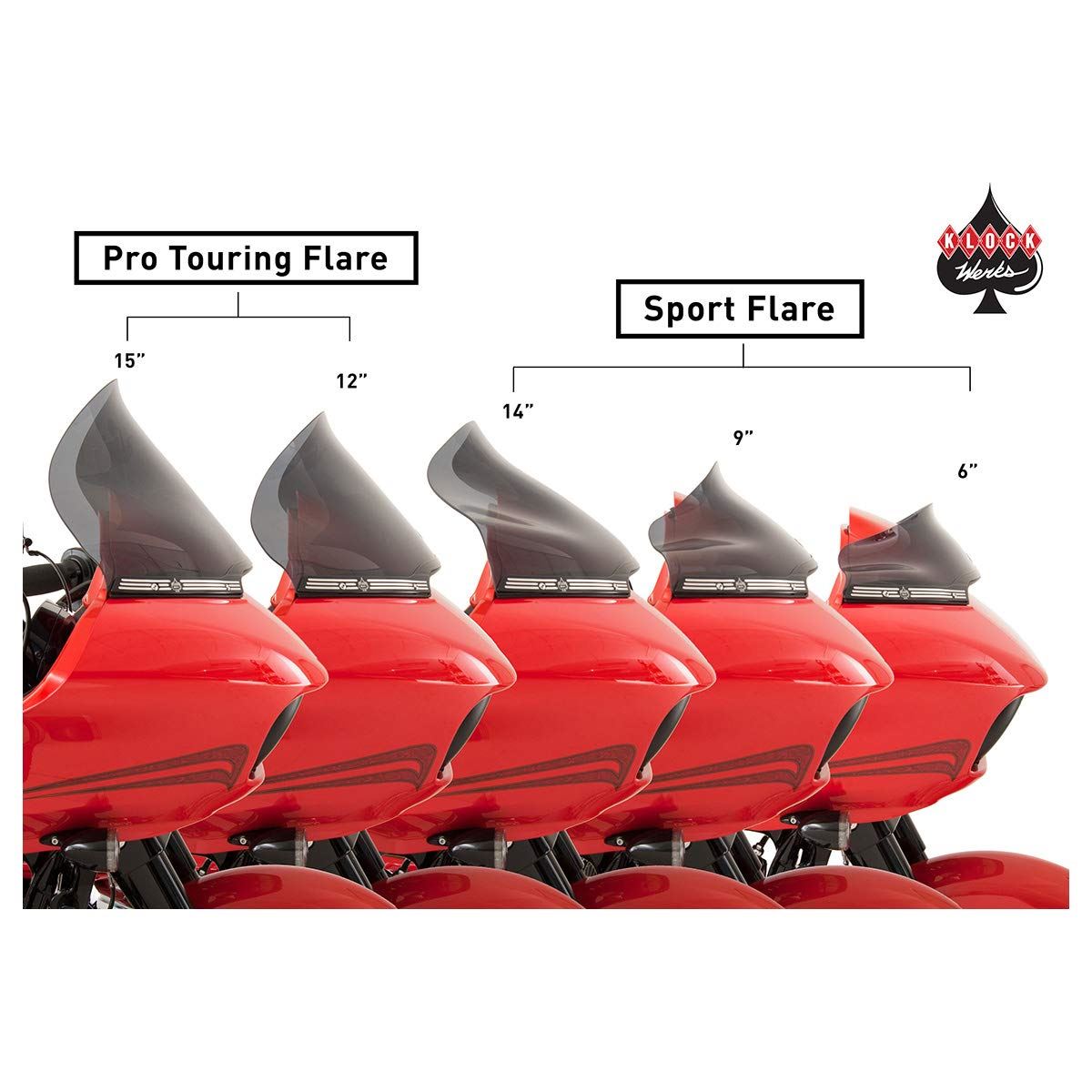 Klock Werks - Sport Flare - Dark Smoke - 14" (Open Box)