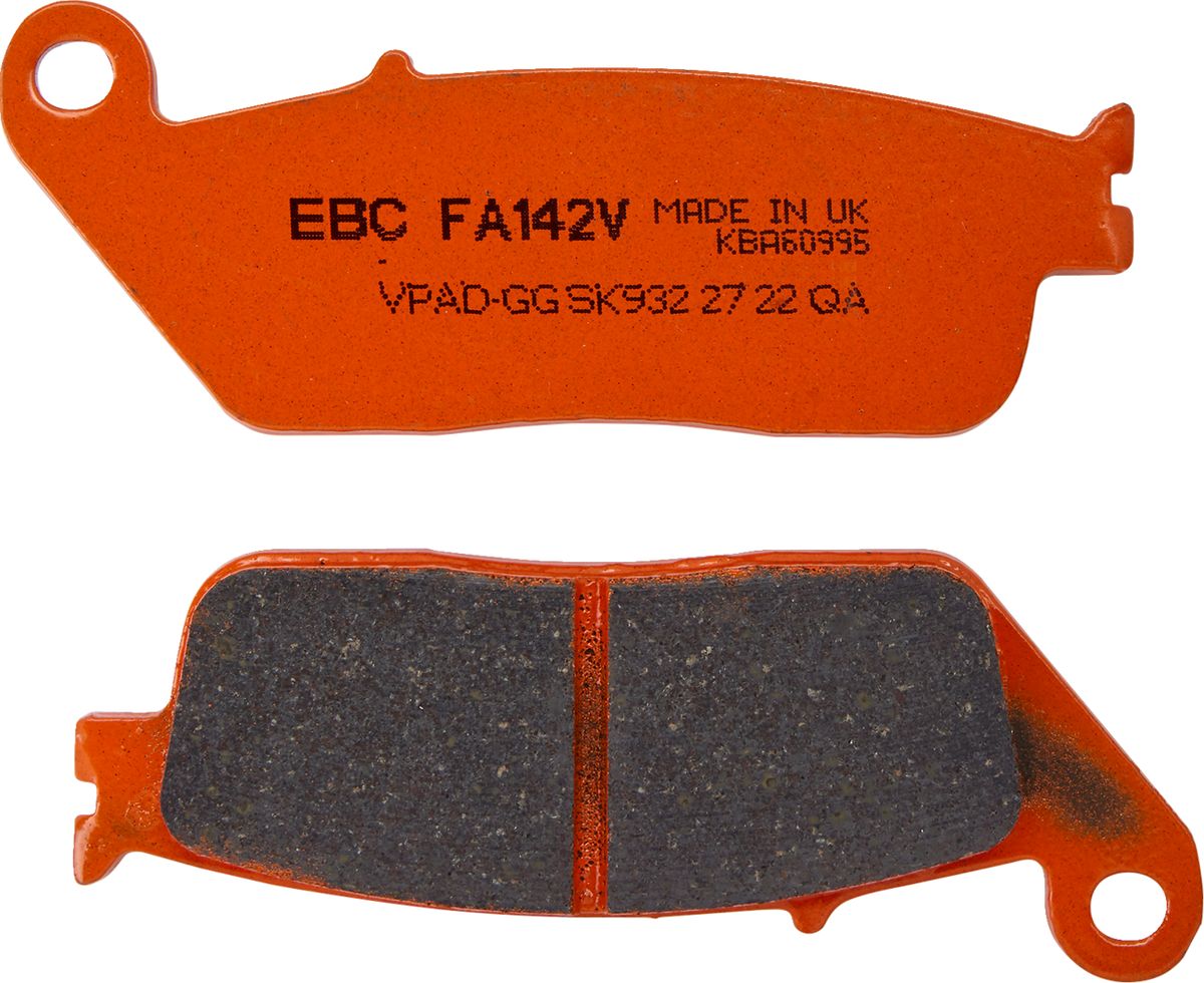 EBC Street Semi-sintered Front Brake Pads - FA142V (Honda / Triumph / Suzuki / Kawasaki / BMW / Cagiva 1988–2024)