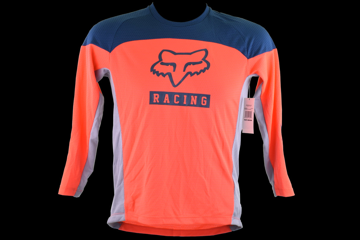 Fox Racing - Youth Defend Long Sleeve Jersey - Atomic Punch - YM