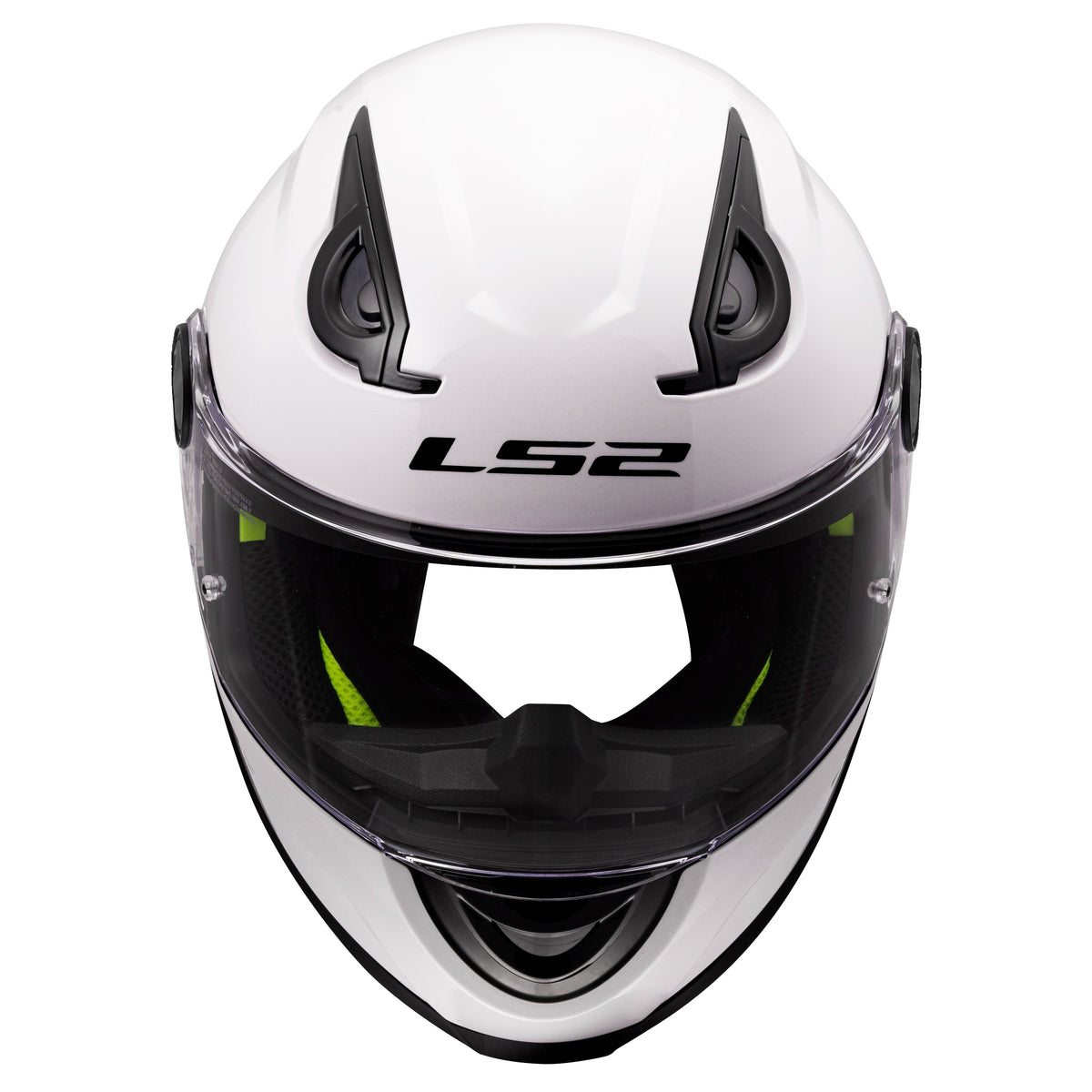 LS2 FF Kid Full Face Youth Helmet | Solid | Gloss White & Matte Black | YM–YL | 812-4023