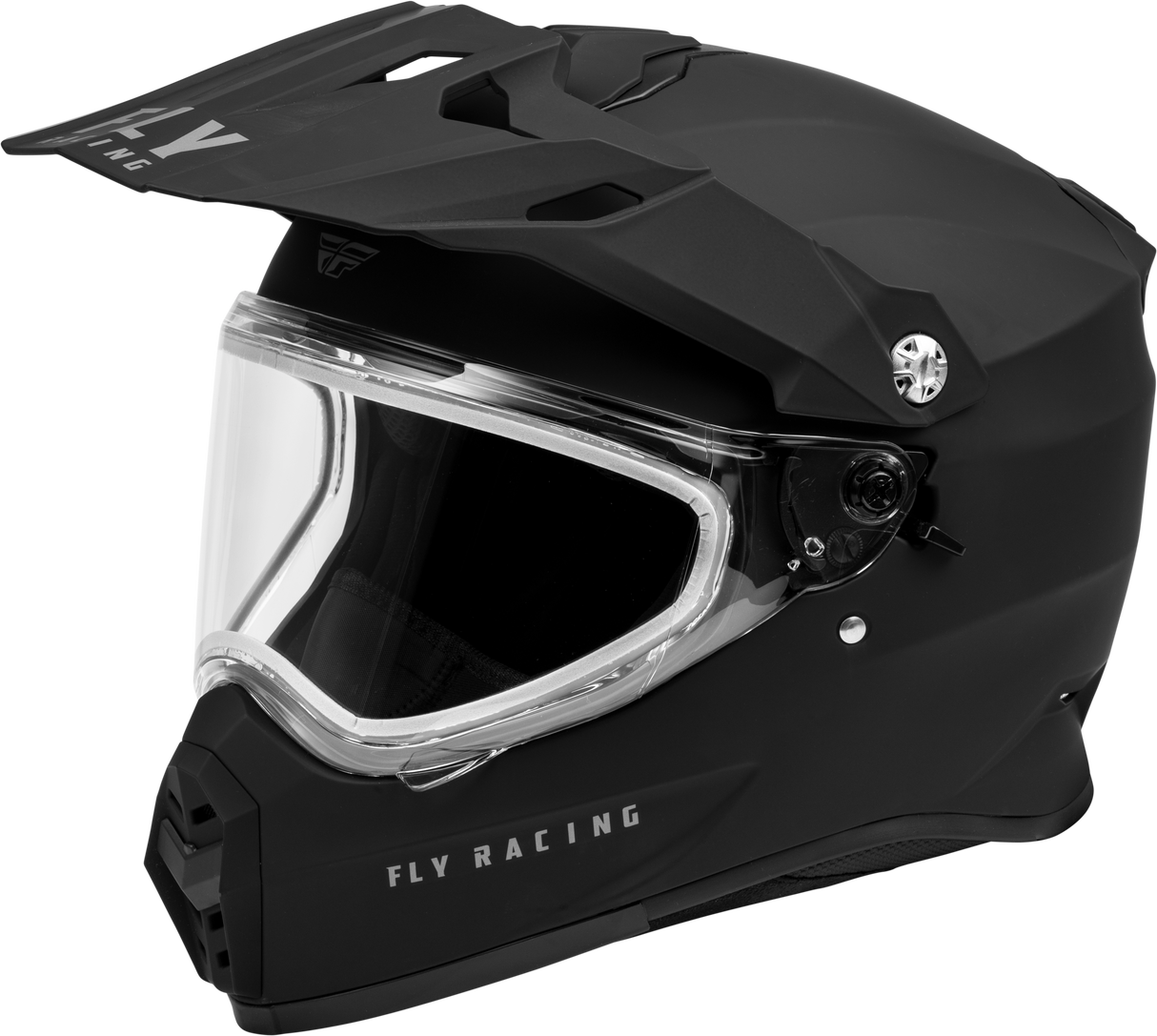 Trekker Cw Solid Helmet Dual Shld Matte Black Md - Cycle City Outdoors