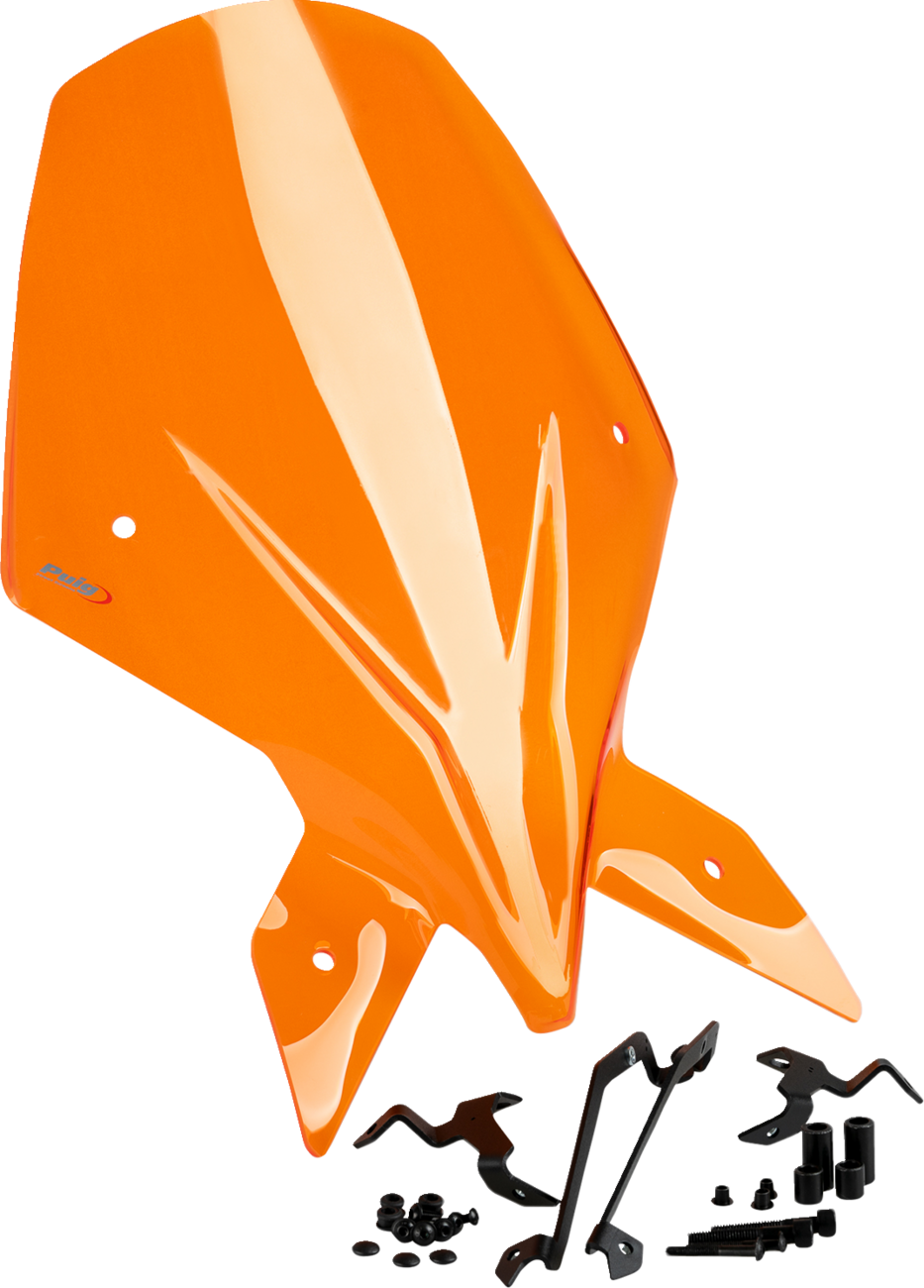 Puig Hi-Tech Parts 21907T New Generation Windscreen - Orange - 1390 Super Duke | Street