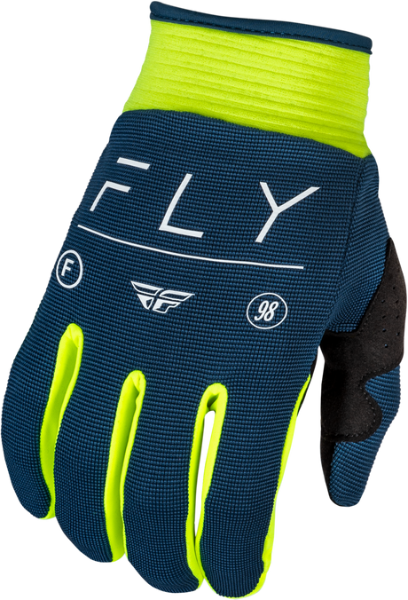 F 16 Gloves Navy/Hi Vis/White 2x - Cycle City Outdoors