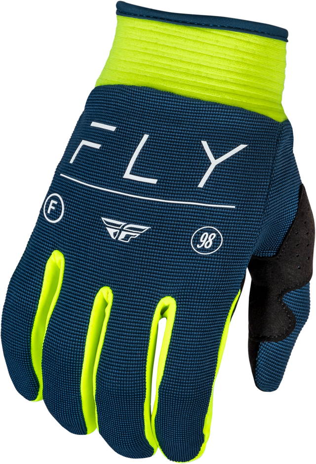 F 16 Gloves Navy/Hi Vis/White 2x - Cycle City Outdoors