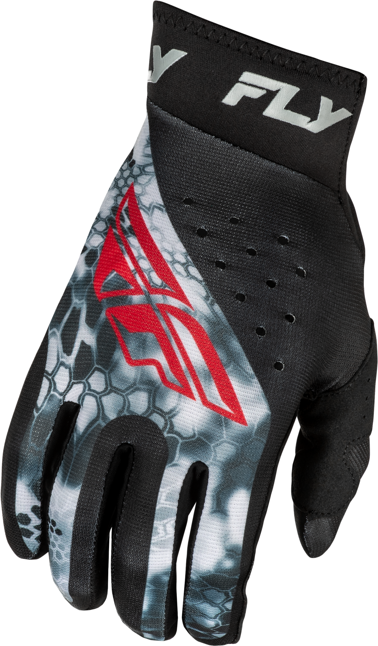 Youth Pro Lite Kryptek Gloves Black/Red/Grey Yl - Cycle City Outdoors