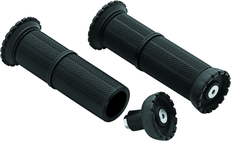 Kuryakyn Riot Universal Grips 7/8in Satin Black - Cycle City Outdoors