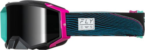 Fly Racing - Zone Pro Wave Goggle Black/Pur W/ Black Mirror/Smoke Lens