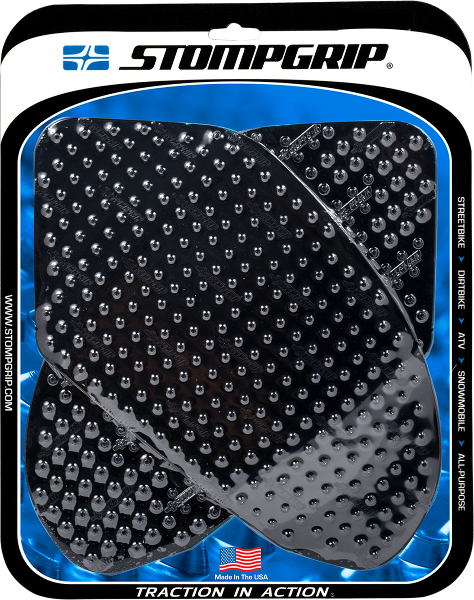 STOMPGRIP 55-10-0019B Tank Grips - Volcano - Black - Honda - CBR/VF '00-'13 | Street