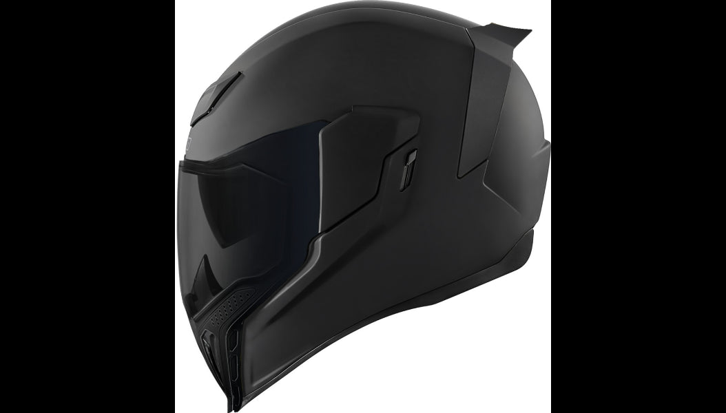 Icon - Airflite Dark Helmet - Black - XL - Cycle City Outdoors