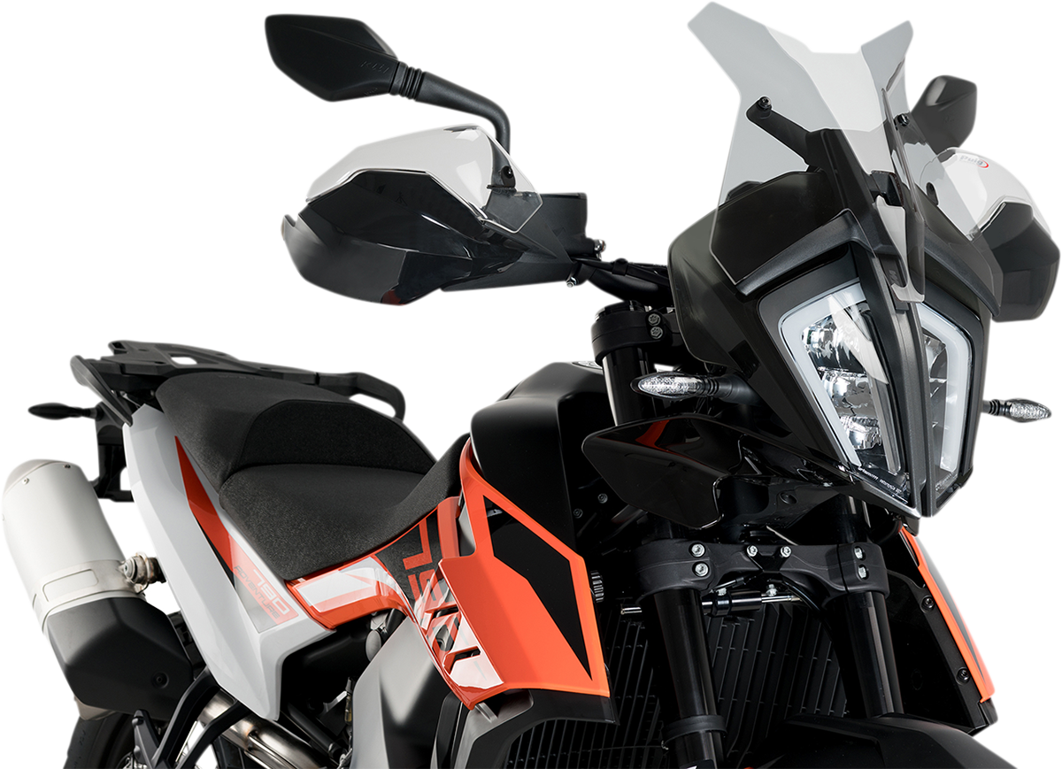 Puig Hi-Tech Parts 3738H Race Windscreen - 14-1/4" - Smoke - KTM 790 | Street