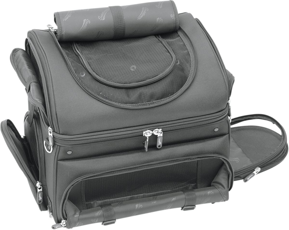 Saddlemen Pet Voyager PC3200C Motorcycle Pet Carrier | Vented Compartment & Two Mounting Systems