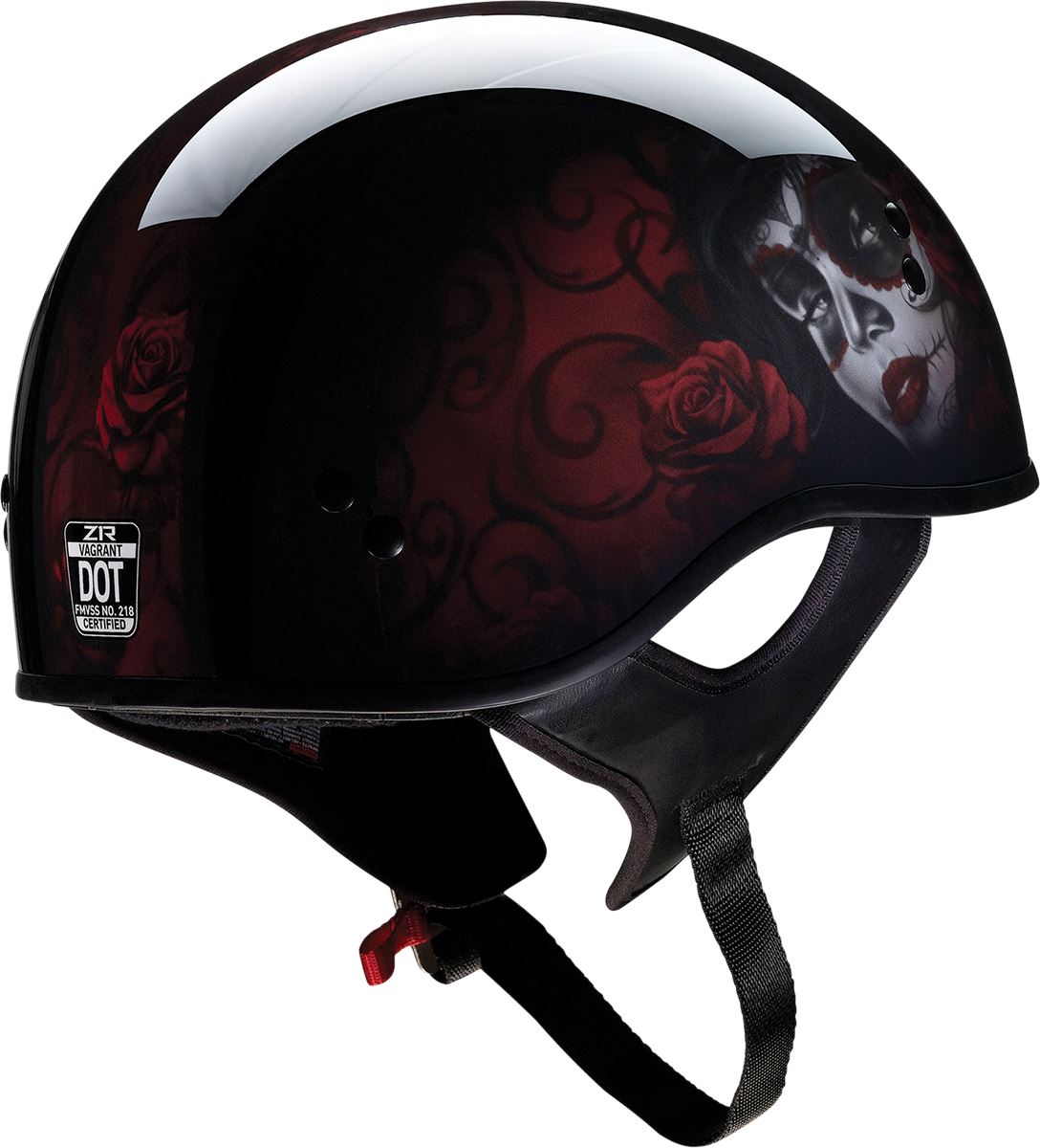 Z1R Vagrant Helmet - Red Catrina