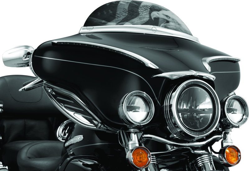 Kuryakyn LED Halo Trim Ring For 7inch Headlight 83-13 Touring Models Chrome - Cycle City Outdoors