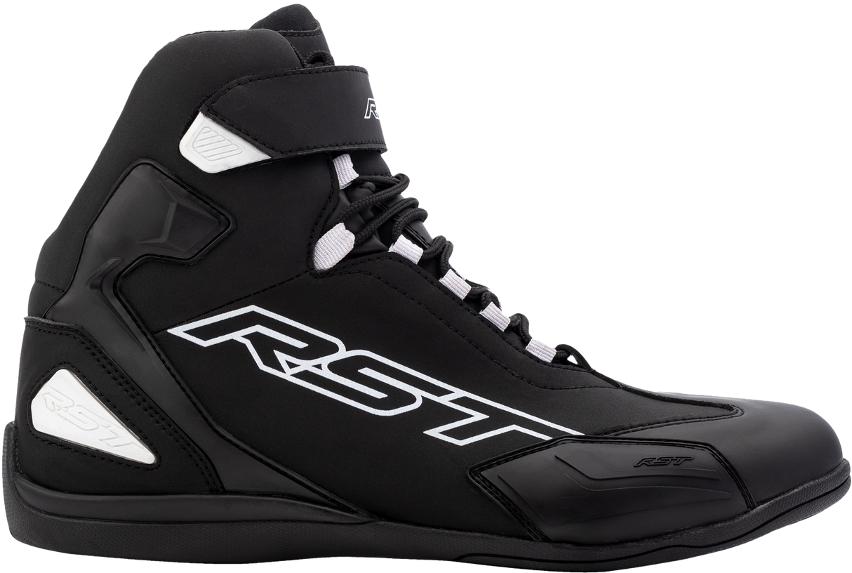 Sabre Moto Shoe Ce Boot Black / Black / White Sz 11.5