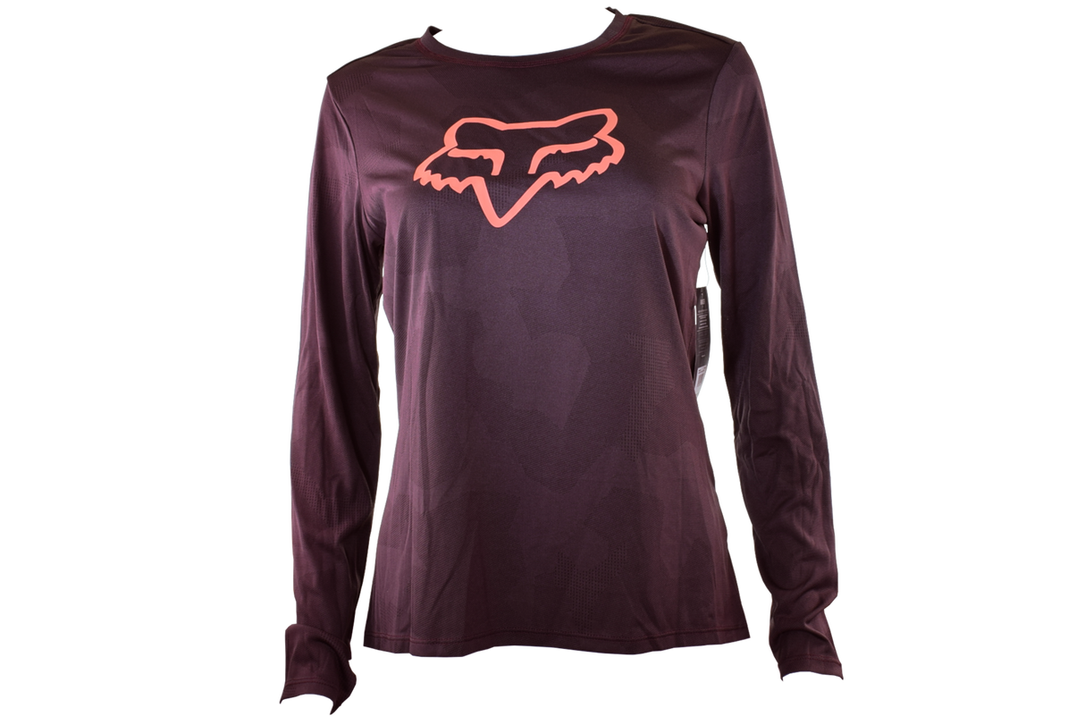 Fox Racing - Womens Ranger Long Sleeve Jersey - Dark Maroon - S