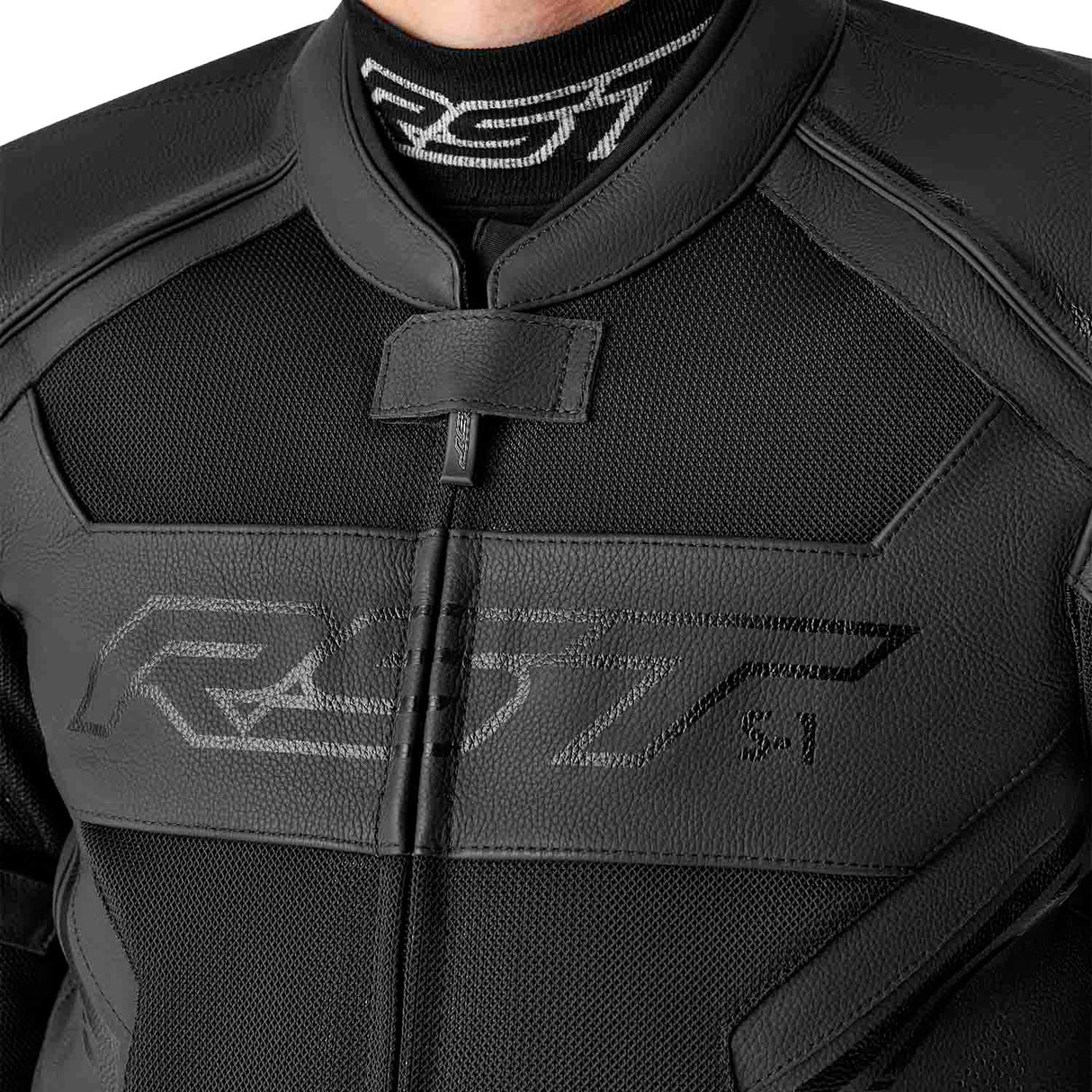 RST S1 D3O Mesh Leather Jacket Black