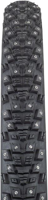 45NRTH Kahva Studded Winter Tire - 27.5x2.1 Black | 240 Concave Carbide Studs | 60 TPI Tubeless