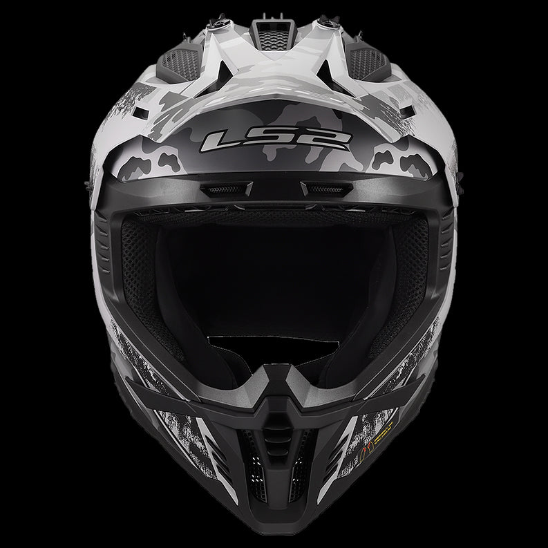 LS2 - Gate II Carbine Motocross Helmet Tonal Gray Black