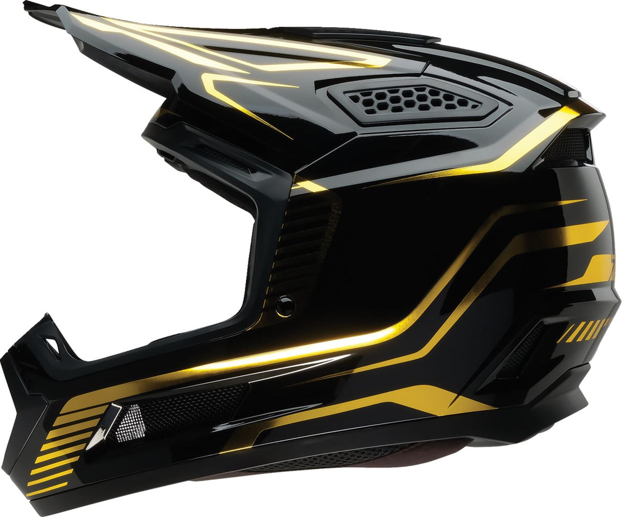 Z1R Dirt Maxx Helmet - Monogram - Black/Gold