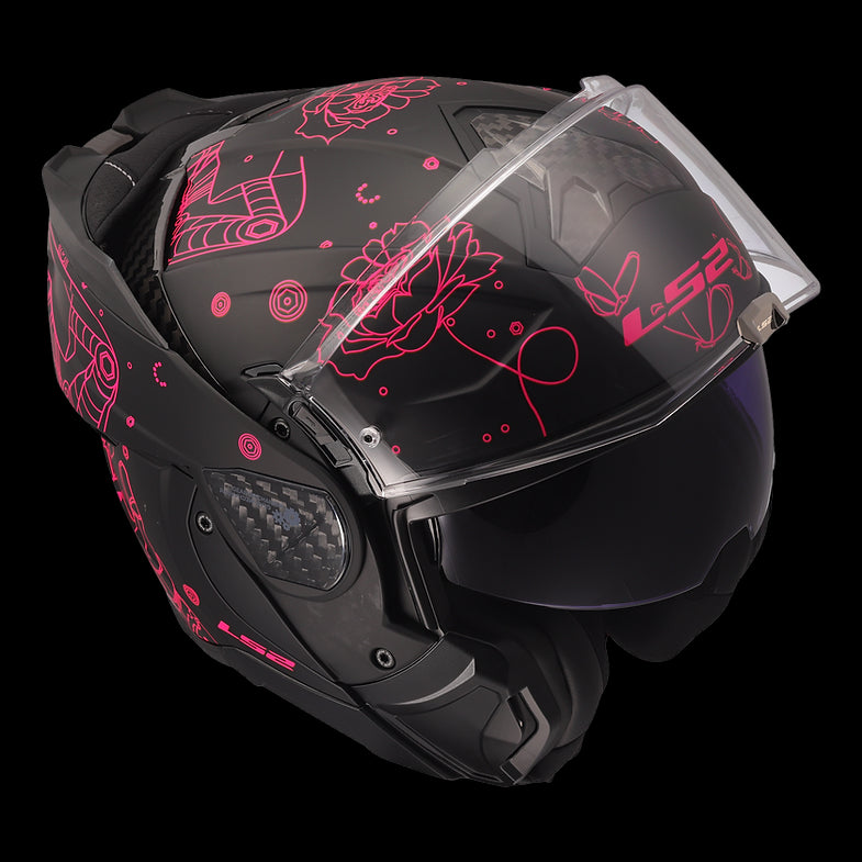 LS2 - Advant II Sophia Matte Black Modular Helmet