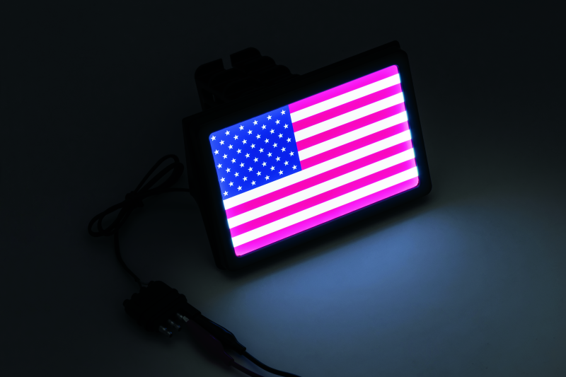 Kuryakyn Freedom Flag LED Hitch Cover Black - Cycle City Outdoors