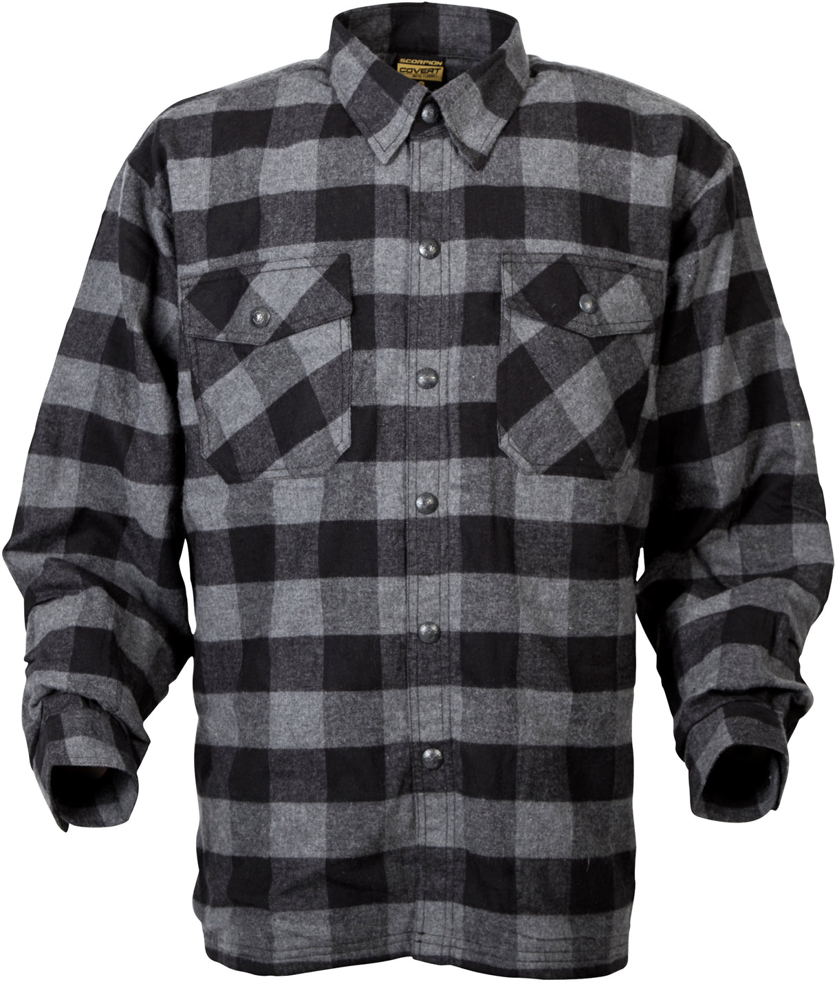 Scorpion - Covert Moto Flannel Black/Grey Lg