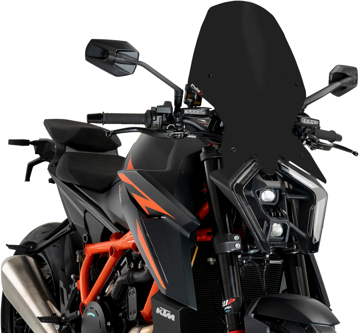 Puig Hi-Tech Parts 21907J New Generation Windscreen - Black - 1390 Super Duke | Street