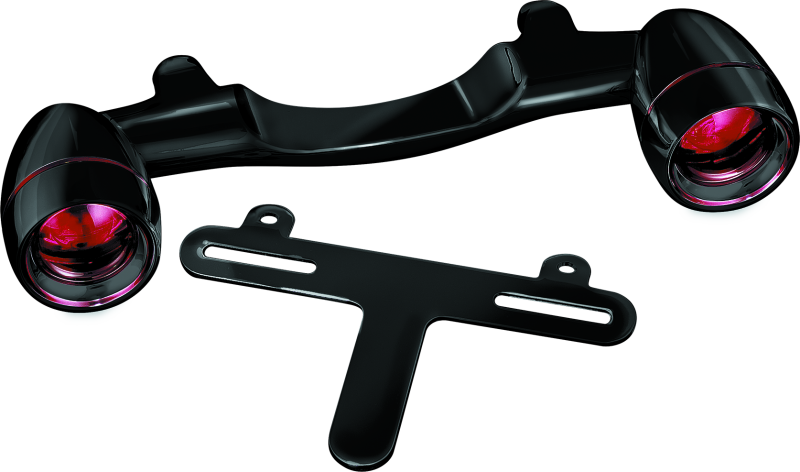 Kuryakyn Bullet Light Rear Turn Signal Bar Gloss Black - Cycle City Outdoors