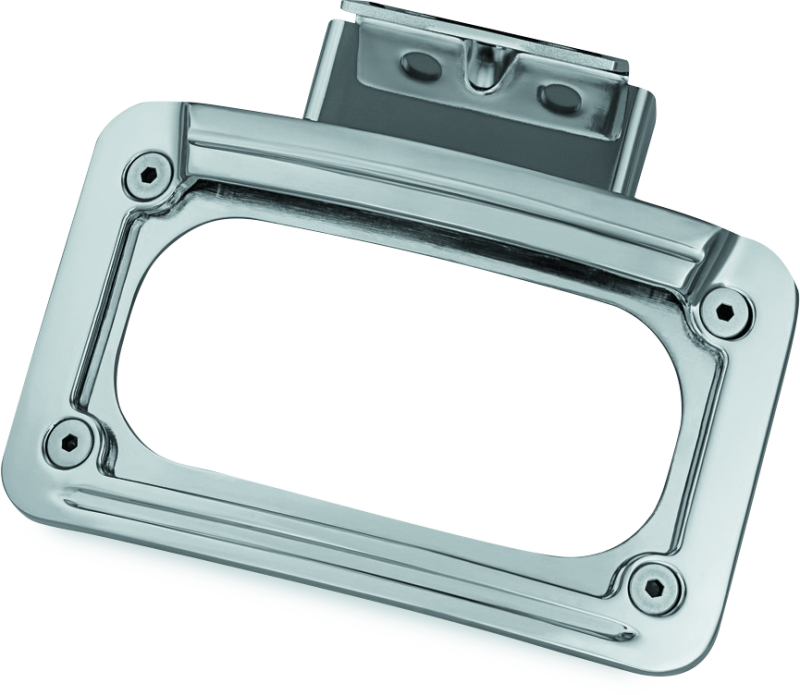 Kuryakyn L.E.D. Curved License Plate Frame Indian Chrome - Cycle City Outdoors