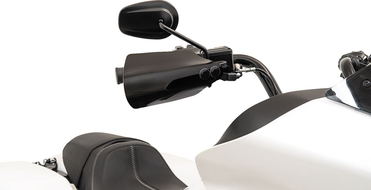 Memphis Shades Hand Guards - Gloss Black | Harley-Davidson Road Glide FLTRX 2024–2025 | Made in USA | Pair