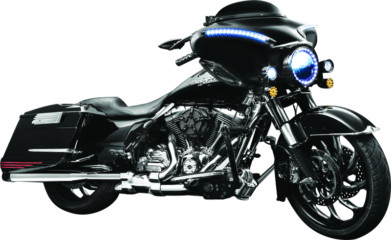Kuryakyn LED Halo Trim Ring For 7inch Headlight 83-13 Touring Models Chrome - Cycle City Outdoors