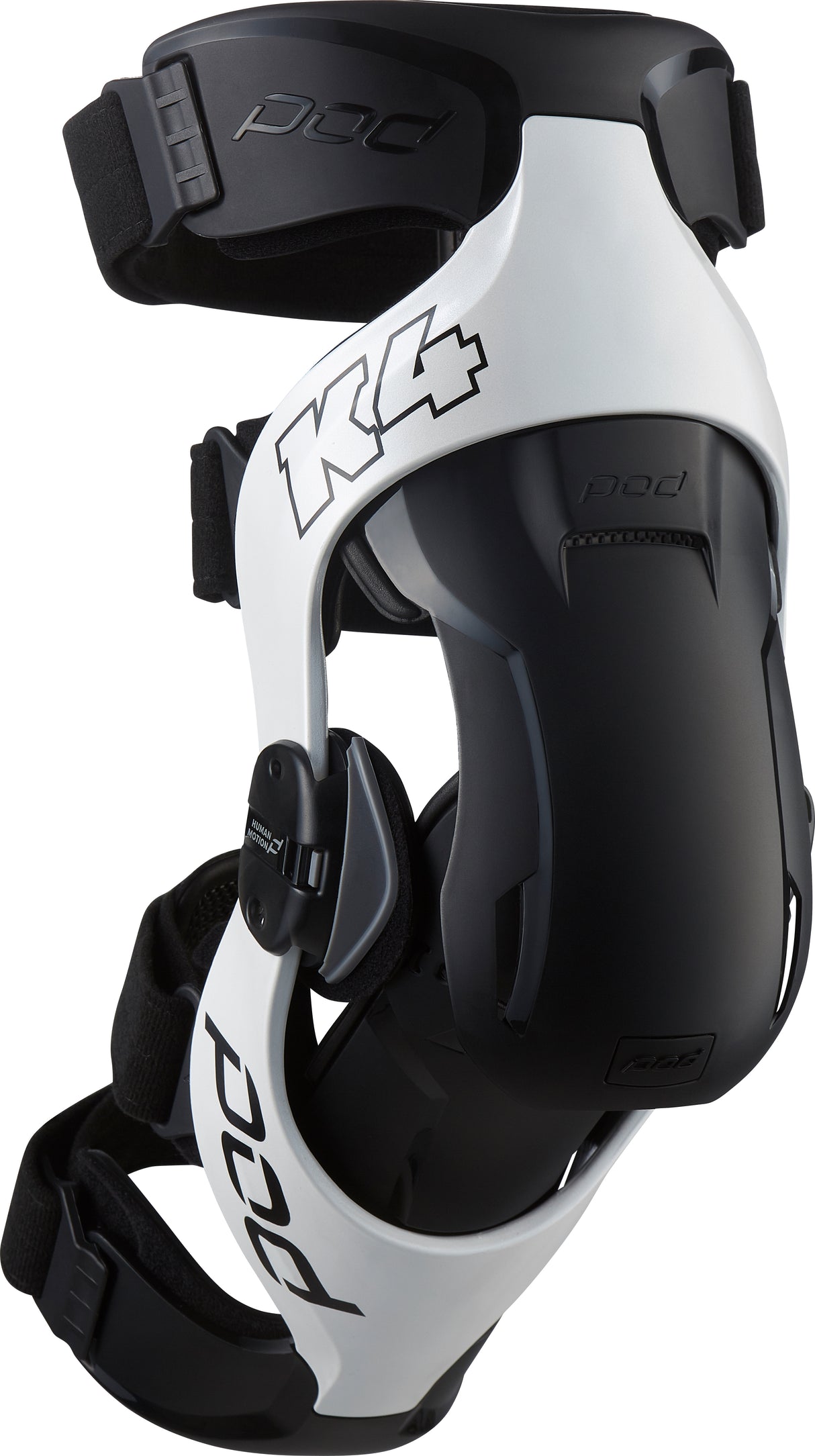 K4 V2.0 Knee Brace (Rt) White/Black Md/Lg - Cycle City Outdoors