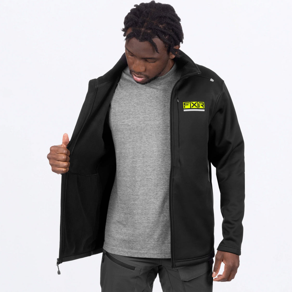 FXR M Elevation Tech Zip-Up Black / Hi-Vis