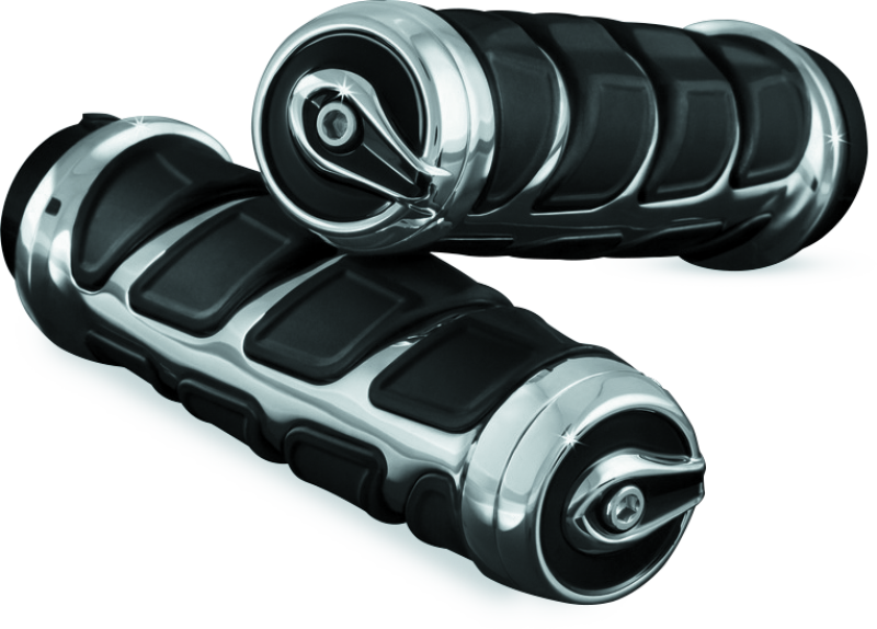 Kuryakyn Kinetic Grips Universal 7/8in Chrome - Cycle City Outdoors