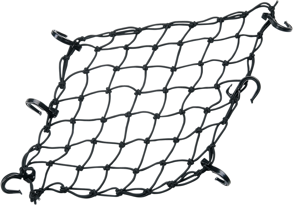 Powertye Mfg. 50152 Cargo Net - Adjustable - 15" x 15" - Black | Adventure/ATV/UTV