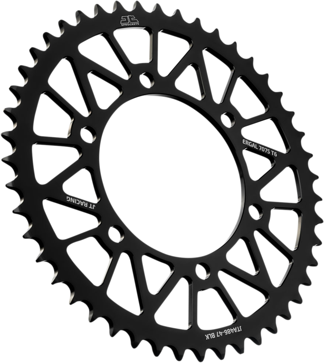 JT SPROCKETS JTA486.47BLK Rear Sprocket - Kawasaki/Yamaha - Black - 47-Tooth | Street