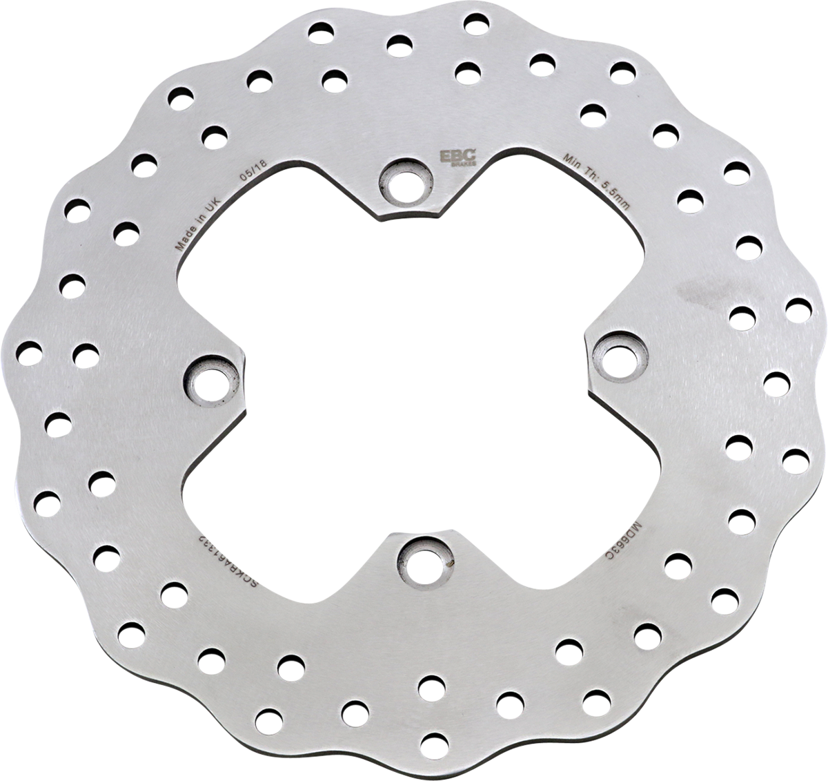 EBC MD Series Pro-Lite Contour Brake Rotor, Rear - MD663C (Triumph Thruxton 900 / Scrambler 865 / Bonneville 865 1999–2016)