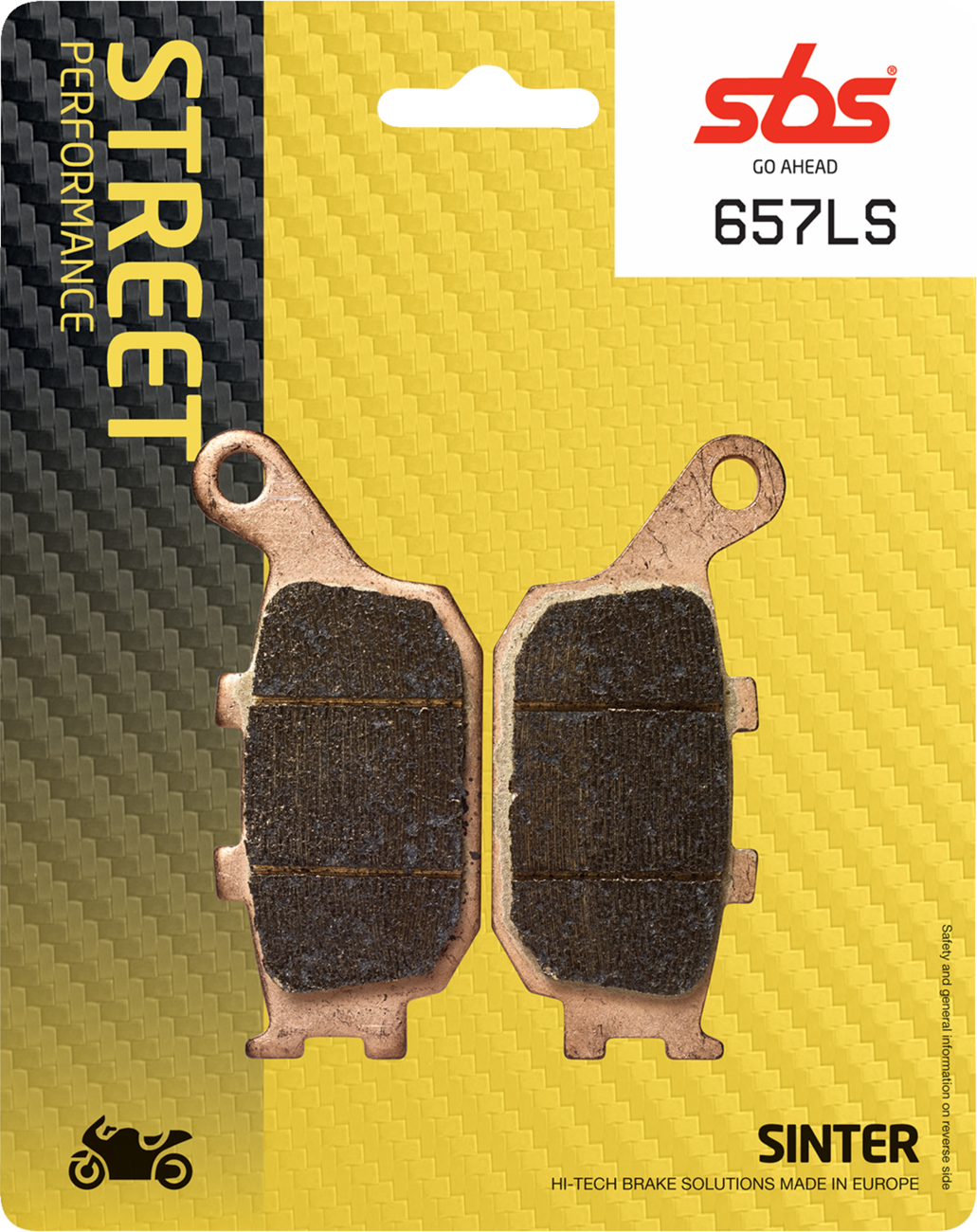 SBS Sintered Rear Brake Pads - 657LS (Honda / Suzuki / Kawasaki / Yamaha 1983–2026)