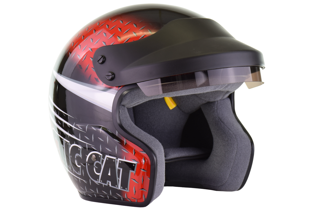 Arctic Wear - fiberglass Helmet - Red - XL (new old stock)