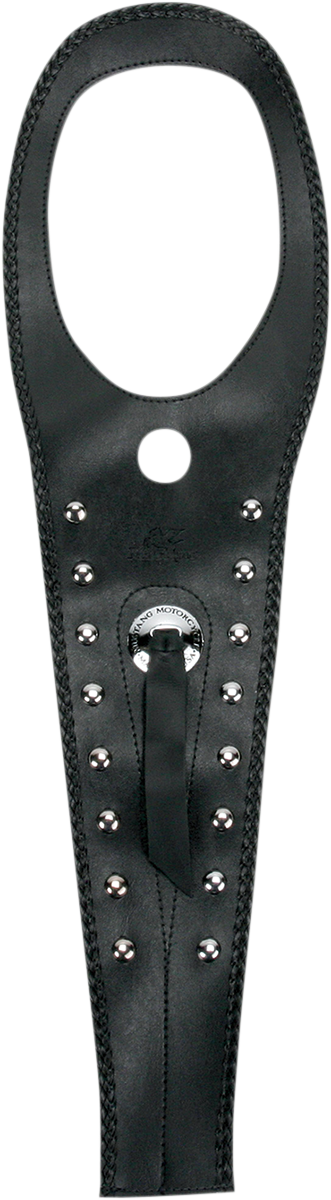 MUSTANG Cruiser Tank Bib - Studs/Concho - Black - Yamaha 93148