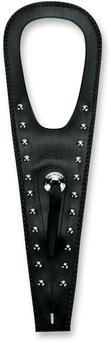 MUSTANG Cruiser Tank Bib - Studs/Concho - Black - Kawasaki 93160