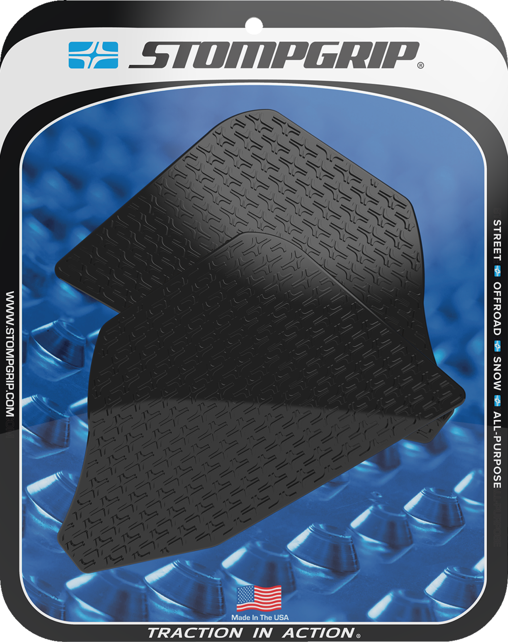 STOMPGRIP 55-14-0185B Tank Grips - Icon - Black - Ducati - Multistrada '22-'25 | Street
