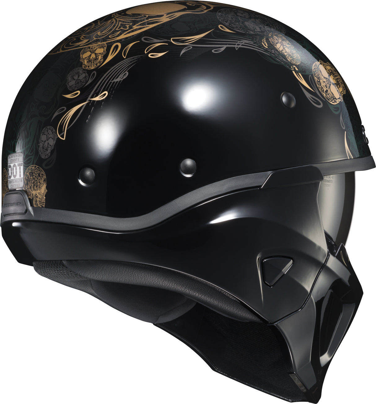 Covert X Open Face Helmet Kalavera Sm