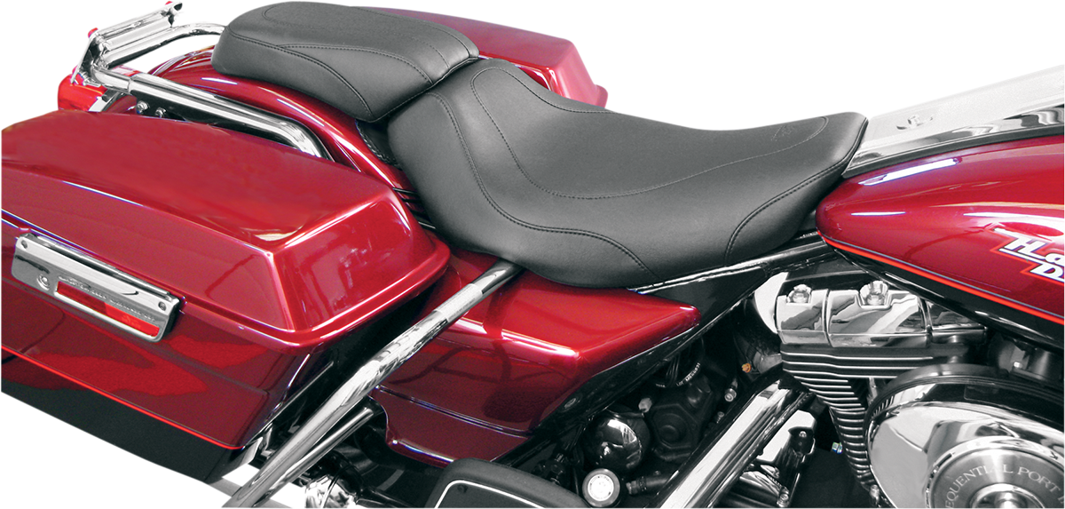 MUSTANG Seat - Tripper* Solo - without Backrest - Stitched - Black - Road King 76350
